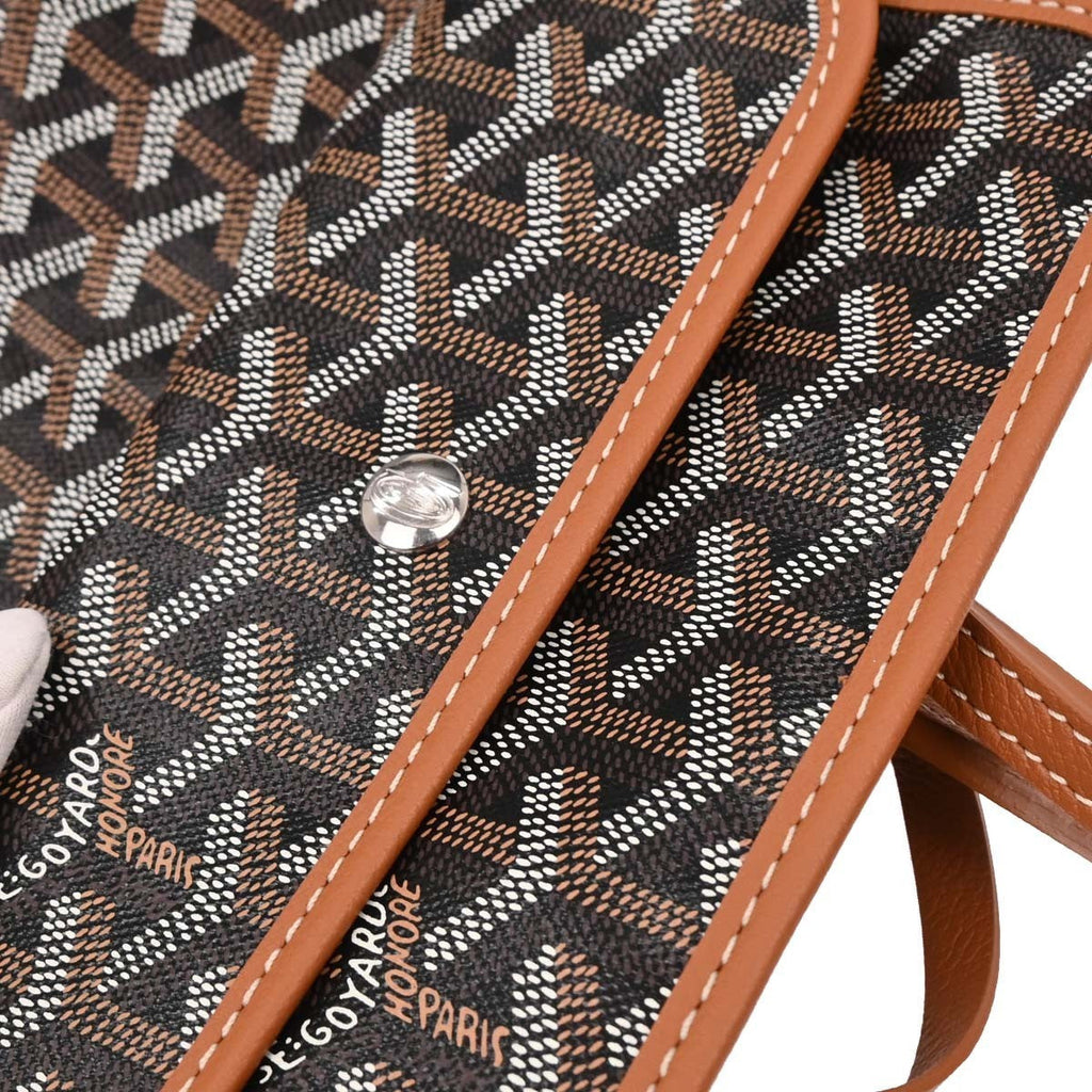 Goyard Saint Louis Tote Coated Canvas Black Canvas Tote Bag Bag (Pre-Owned)