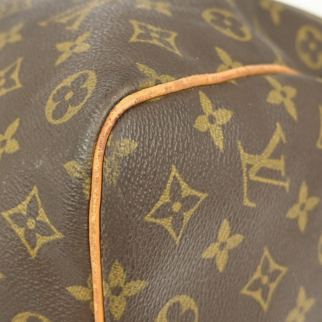 Louis Vuitton Keepall Bag Monogram Canvas Brown Canvas Travel Bag Bag (Pre-Owned)
