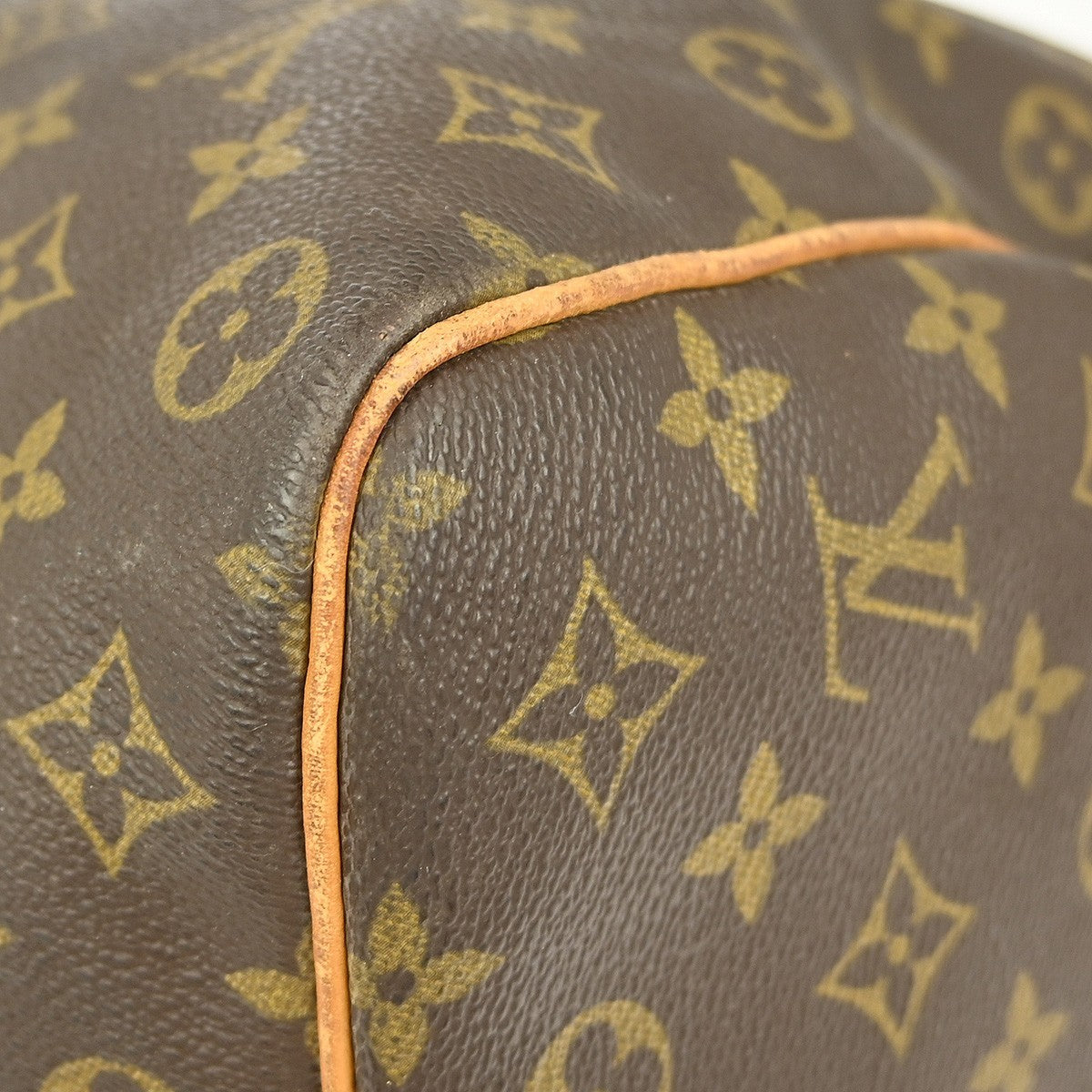 Louis Vuitton Keepall Bag Monogram Canvas Brown Canvas Travel Bag Bag (Pre-Owned)
