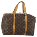 Louis Vuitton Sac Souple Handbag Monogram Canvas Brown Canvas Travel Bag Bag (Pre-Owned)