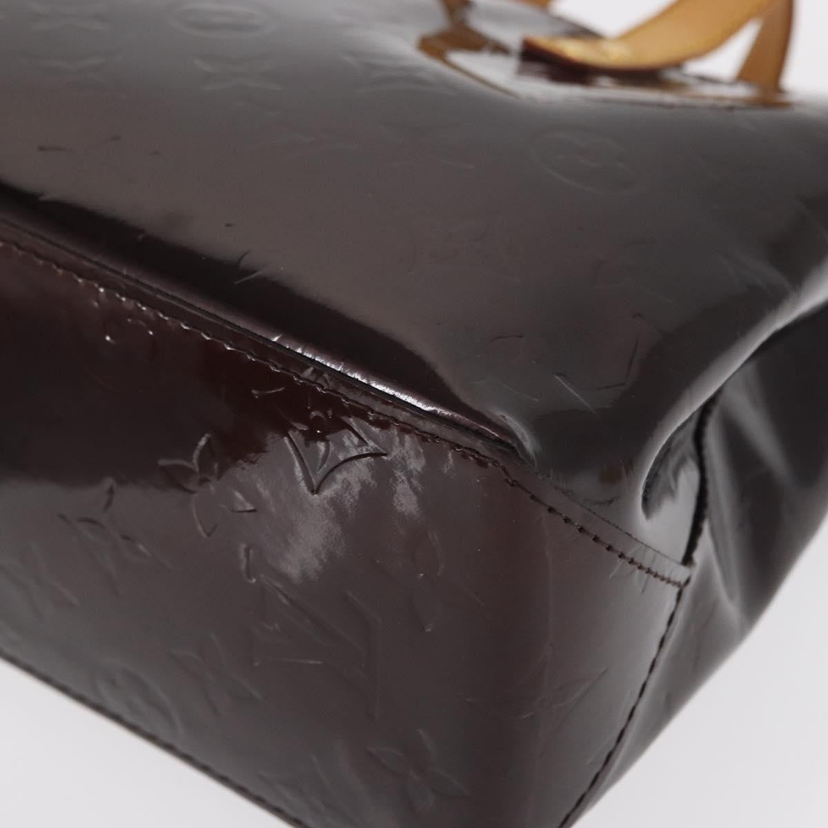 Louis Vuitton Reade Handbag Monogram Vernis Burgundy Patent_Leather Handbag (Pre-Owned)
