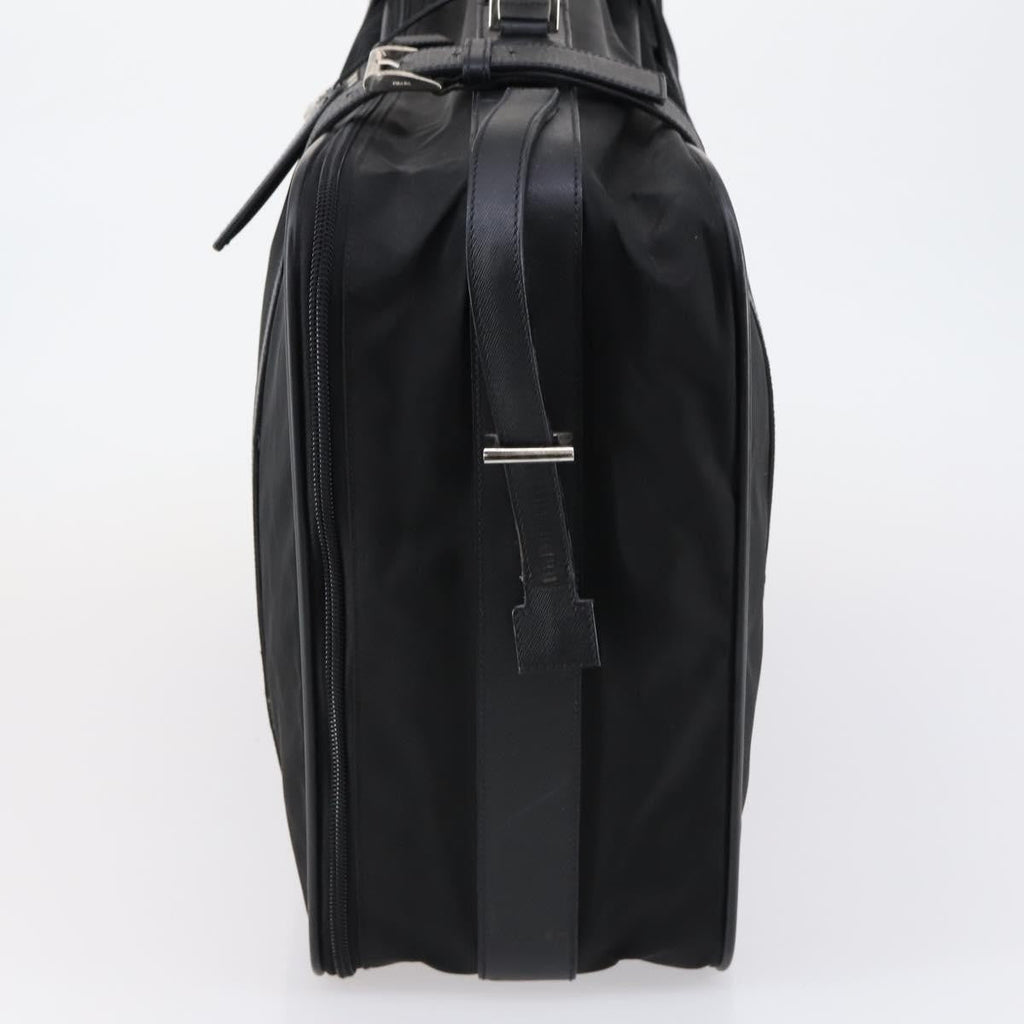 Prada Trunk Bag Nylon Black Nylon Travel Bag Bag (Pre-Owned)