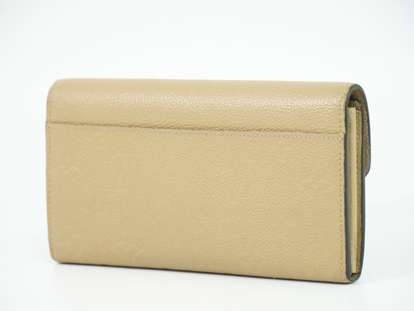Louis Vuitton Sarah Wallet Nm Monogram Empreinte Leather Beige Leather Wallets Accessory (Pre-Owned)