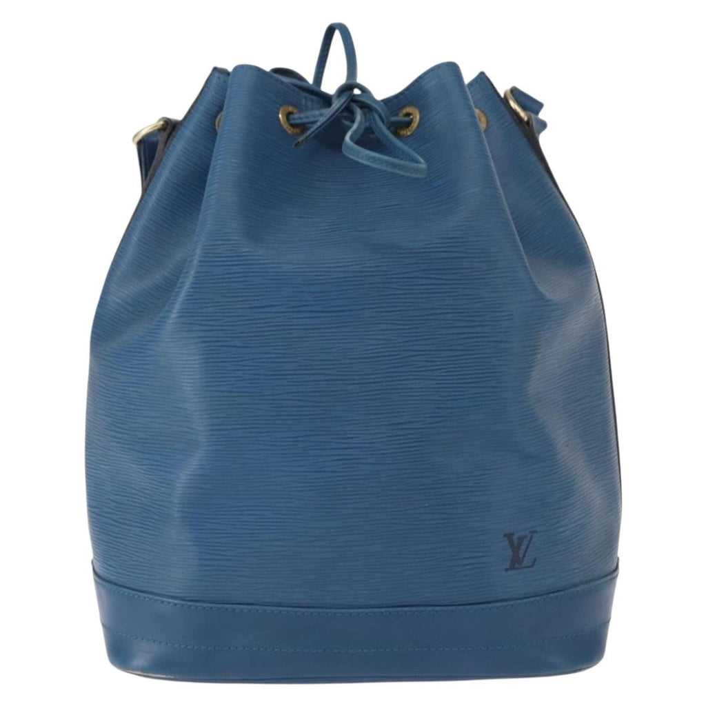 Louis Vuitton Petit Noe Nm Handbag Epi Leather Blue Leather Shoulder Bag Bag (Pre-Owned)