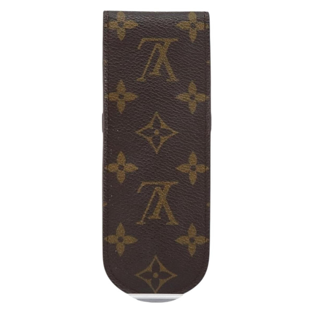 Louis Vuitton Etui À Stylo Canvas Brown Canvas Clutche & Pouche Bag (Pre-Owned)