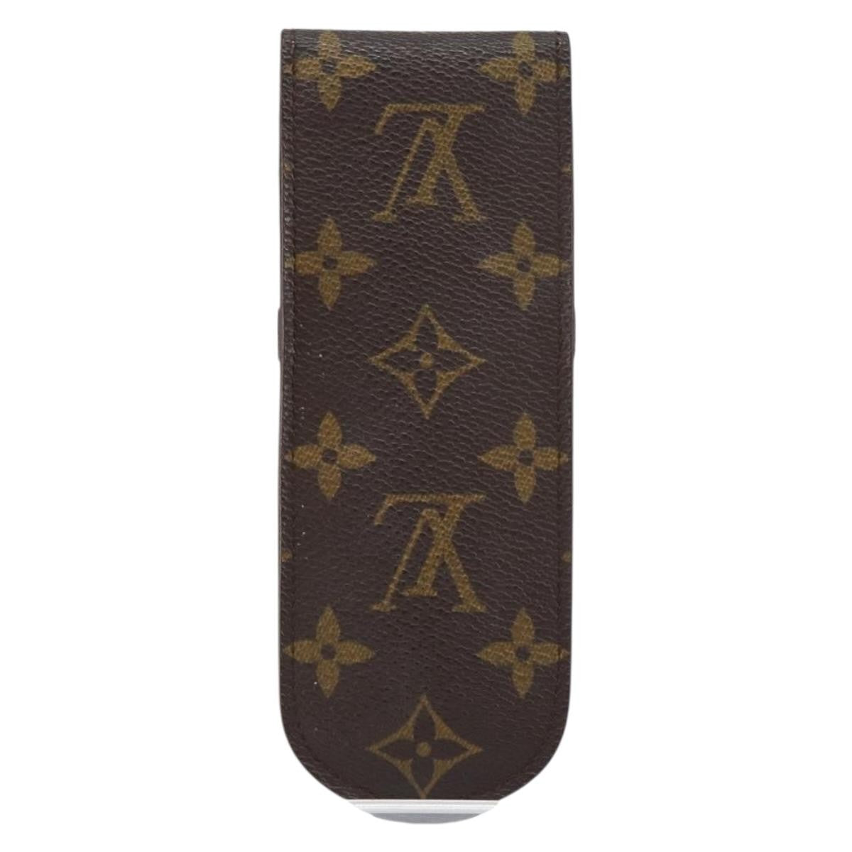 Louis Vuitton Etui À Stylo Canvas Brown Canvas Clutche & Pouche Bag (Pre-Owned)