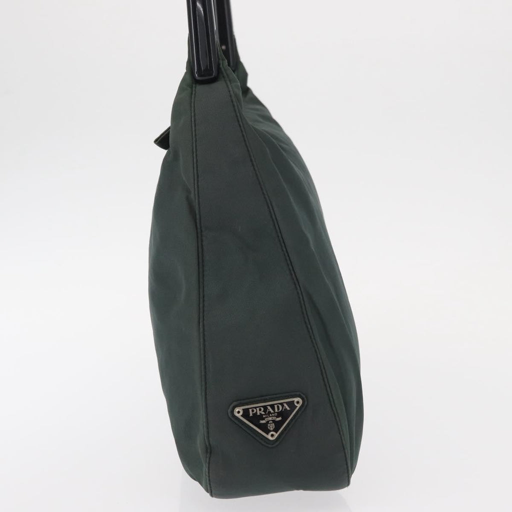 Prada Vintage Shoulder Bag Tessuto Green Nylon Shoulder Bag Bag (Pre-Owned)