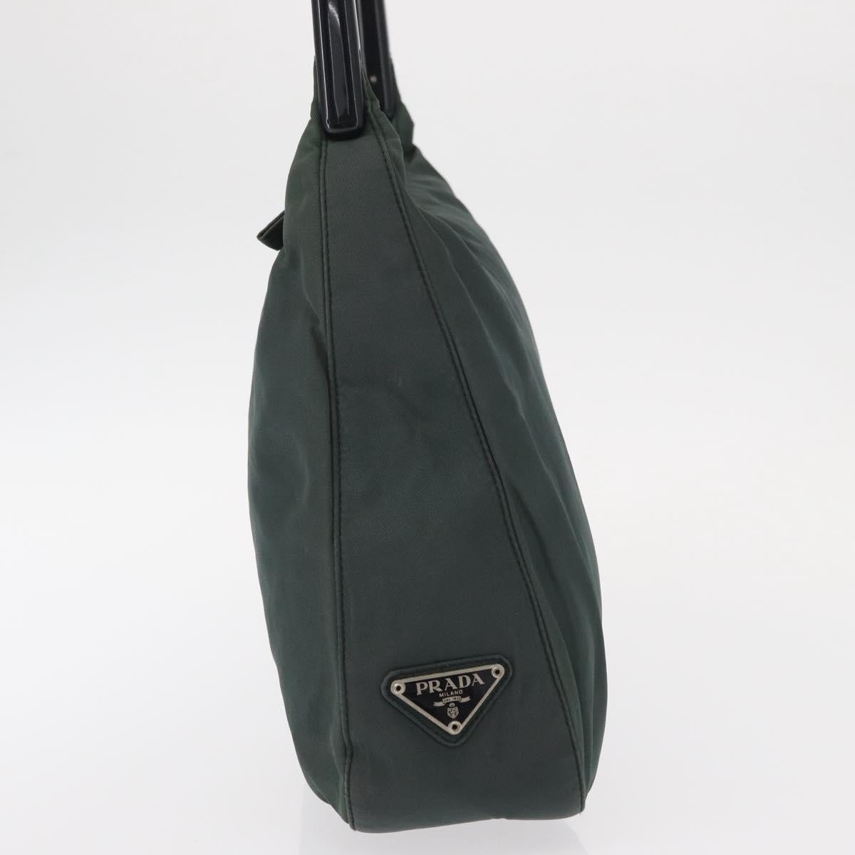 Prada Vintage Shoulder Bag Tessuto Green Nylon Shoulder Bag Bag (Pre-Owned)