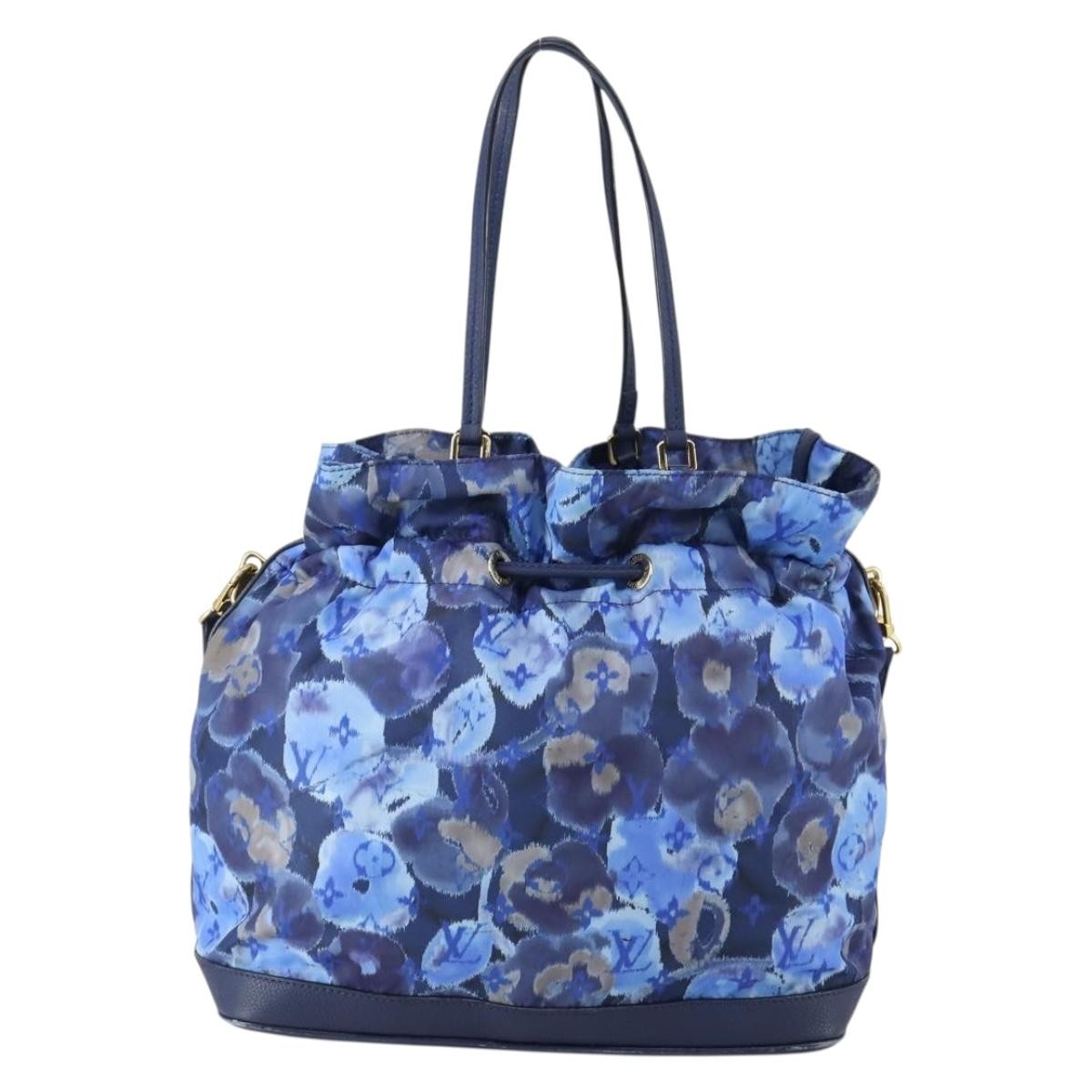Louis Vuitton Noefull Handbag Ikat Nylon Blue Nylon Handbag (Pre-Owned)