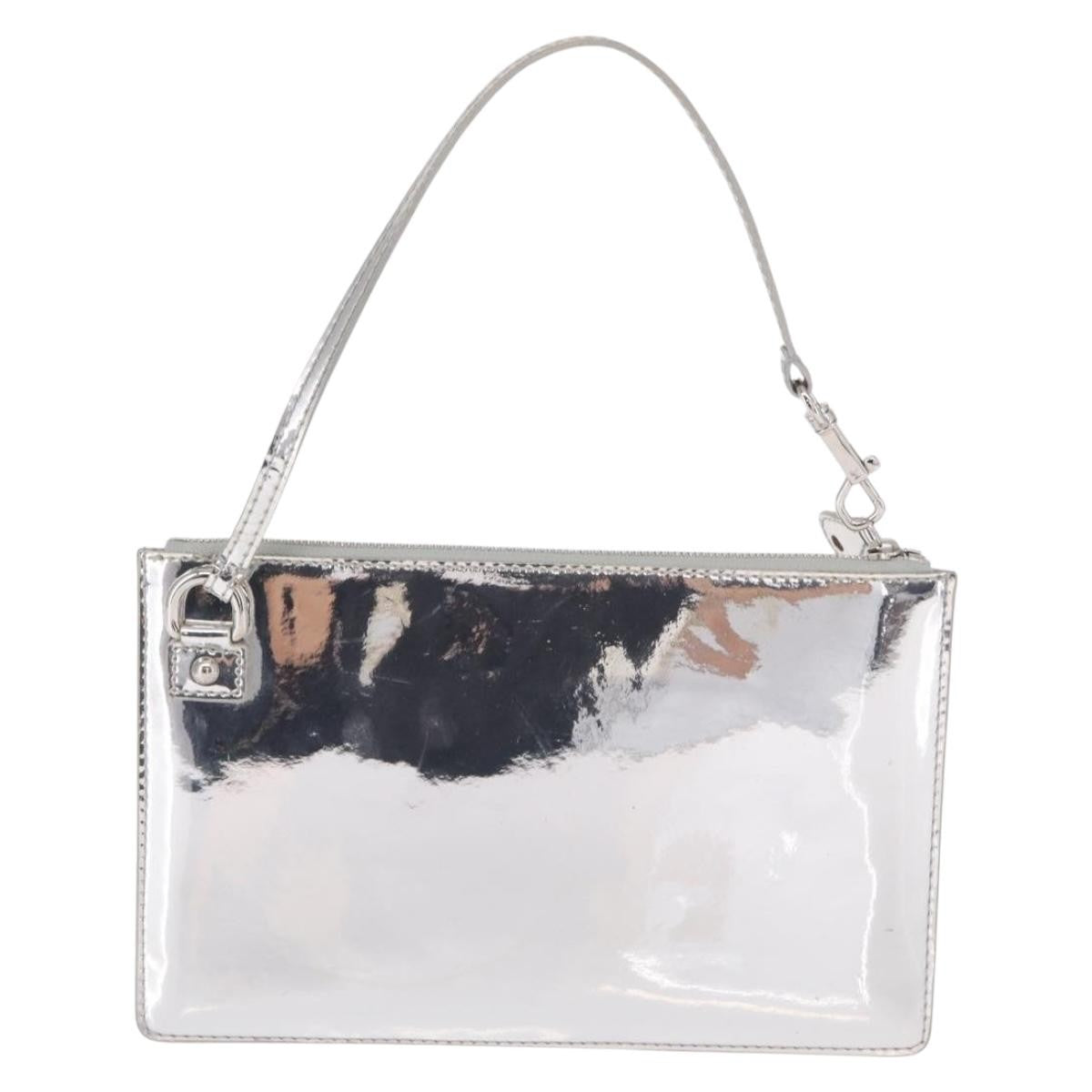 Louis Vuitton Pochette Clutch Monogram Miroir Pvc Silver Patent_Leather Clutche & Pouche Bag (Pre-Owned)