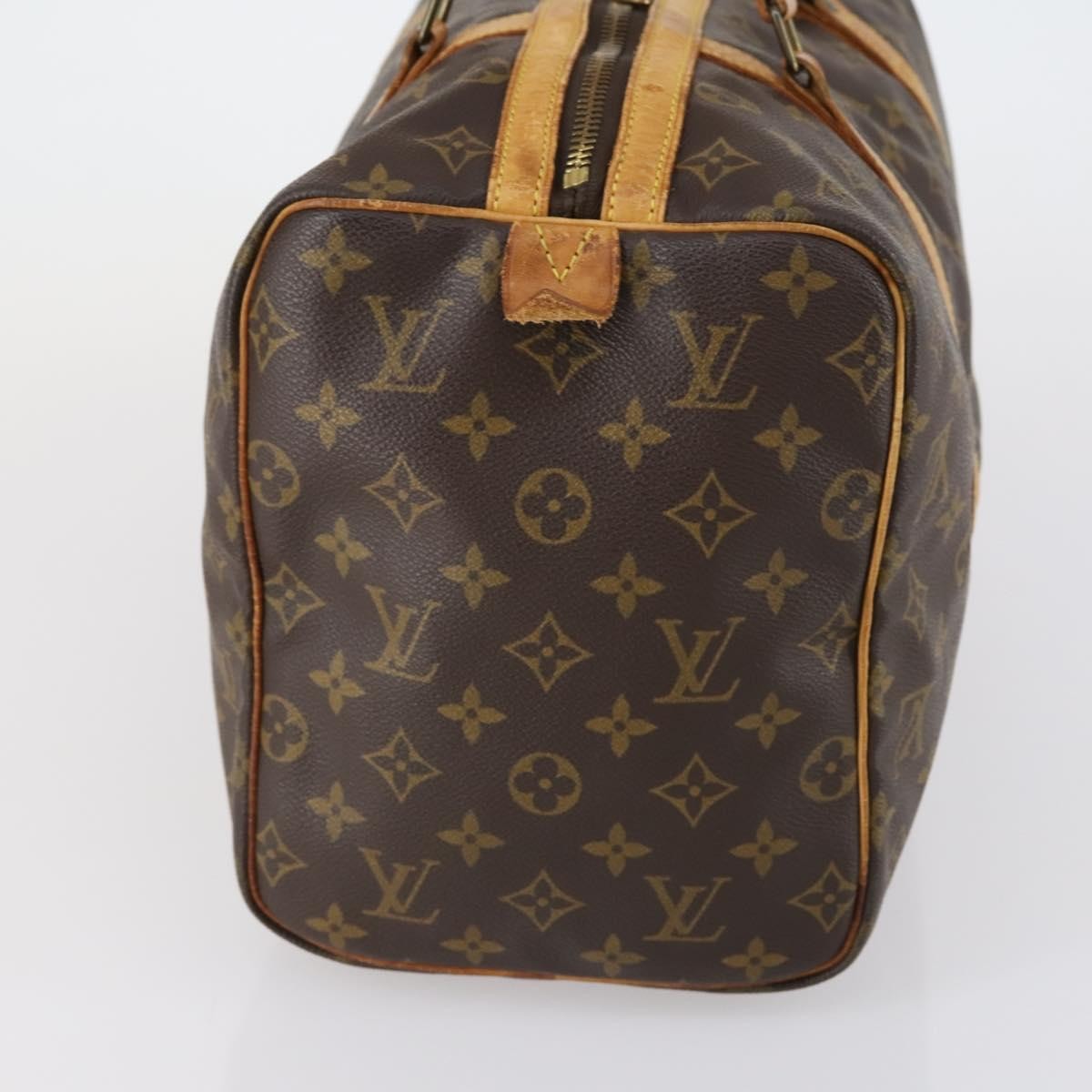 Louis Vuitton Sac Souple Handbag Monogram Canvas Brown Canvas Travel Bag Bag (Pre-Owned)