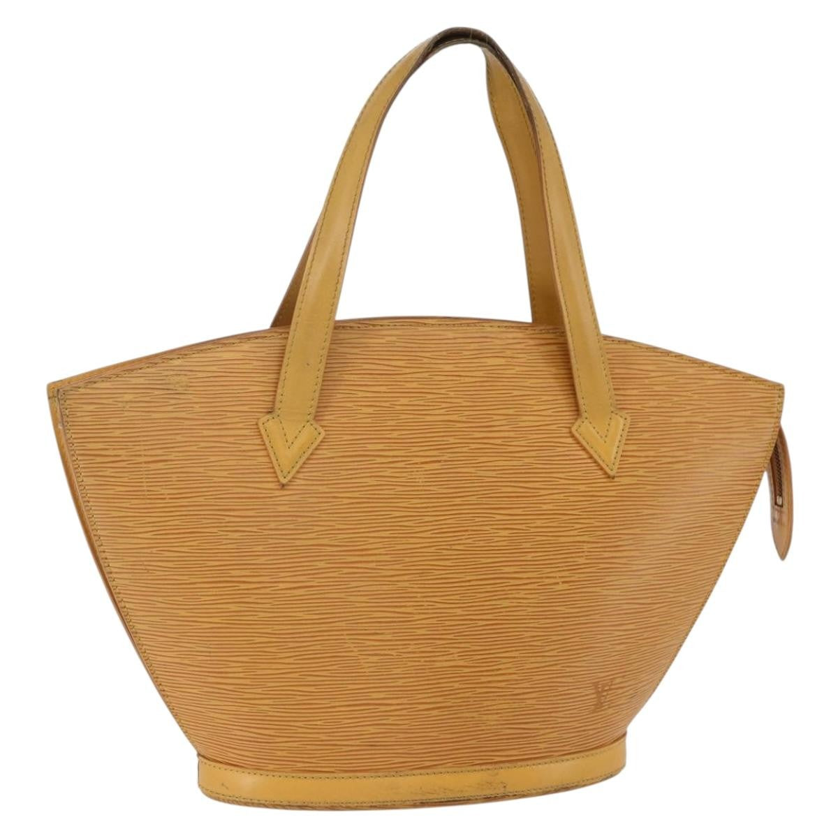 Louis Vuitton Saint Jacques Handbag Epi Leather Yellow Leather Handbag (Pre-Owned)