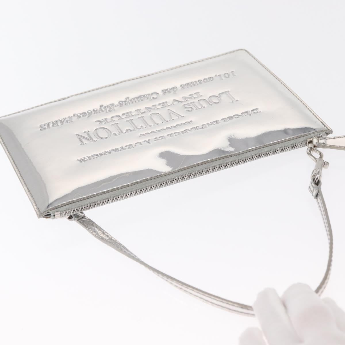 Louis Vuitton Pochette Clutch Monogram Miroir Pvc Silver Patent_Leather Clutche & Pouche Bag (Pre-Owned)