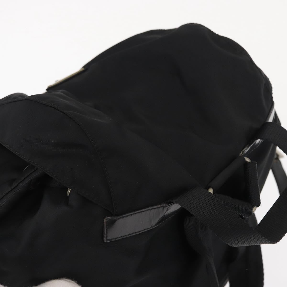 Prada Double Front Pocket Backpack Tessuto Black Nylon Backpack Bag (Pre-Owned)