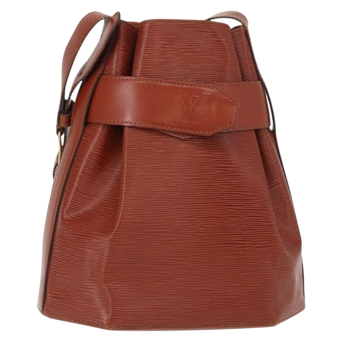 Louis Vuitton Vintage Sac D'epaule Handbag Epi Leather Brown Leather Shoulder Bag Bag (Pre-Owned)