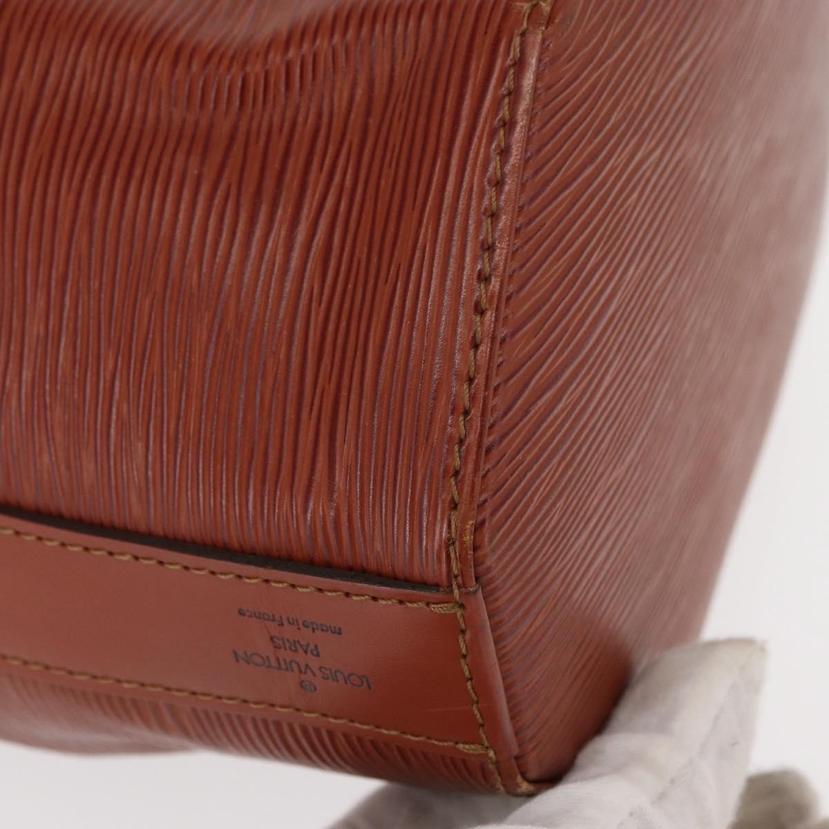 Louis Vuitton Vintage Sac D'epaule Handbag Epi Leather Brown Leather Shoulder Bag Bag (Pre-Owned)