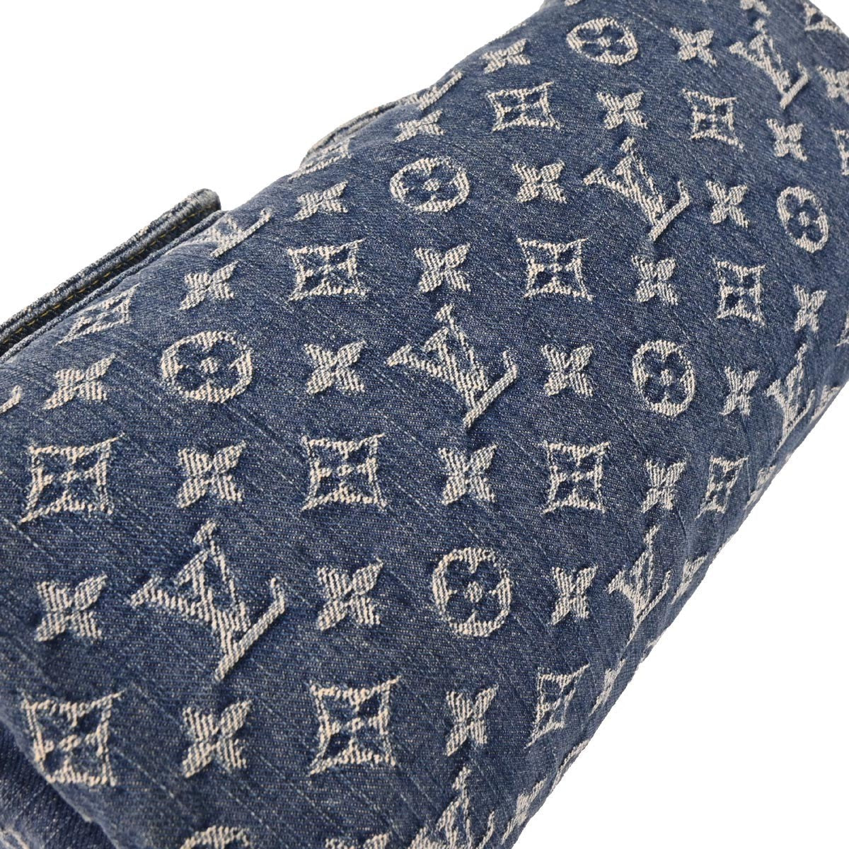Louis Vuitton Neo Speedy Bag Denim Blue Denim_Jeans Handbag (Pre-Owned)