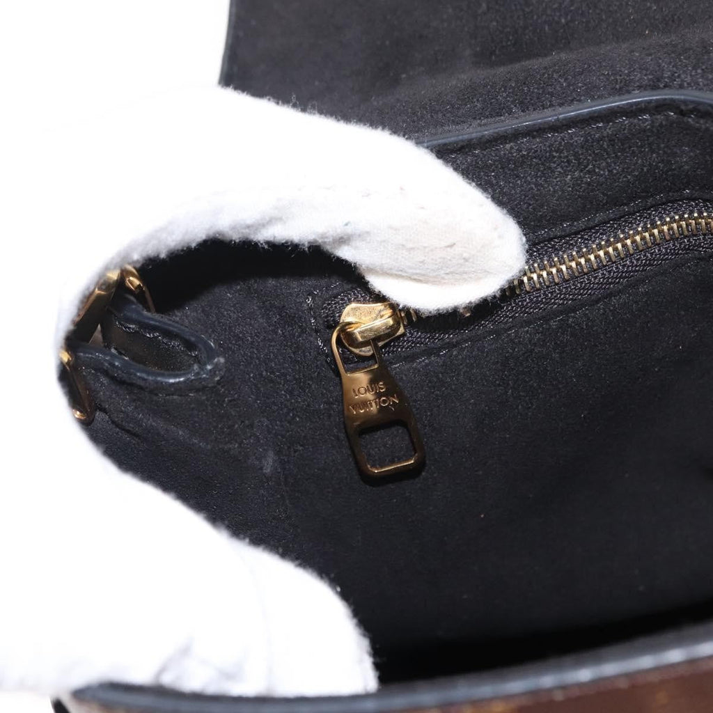 Louis Vuitton One Handle Flap Bag Monogram Canvas And Leather Brown Canvas Handbag (Pre-Owned)