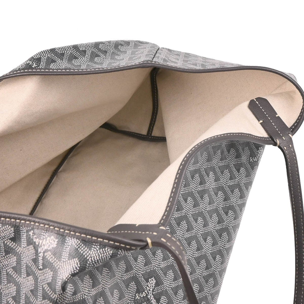 Goyard Saint Louis Tote Coated Canvas Gray Canvas Tote Bag Bag (Pre-Owned)