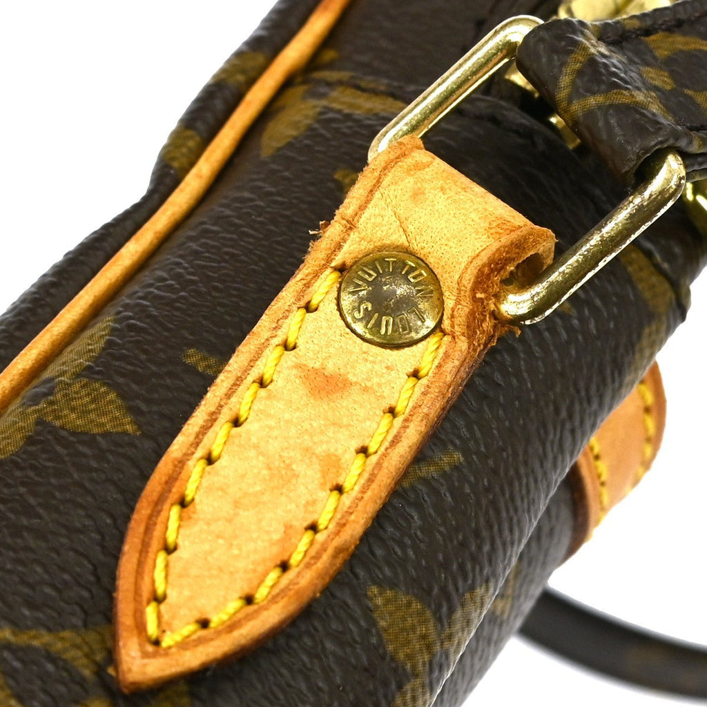 Louis Vuitton Danube Handbag Monogram Canvas Brown Canvas Shoulder Bag Bag (Pre-Owned)