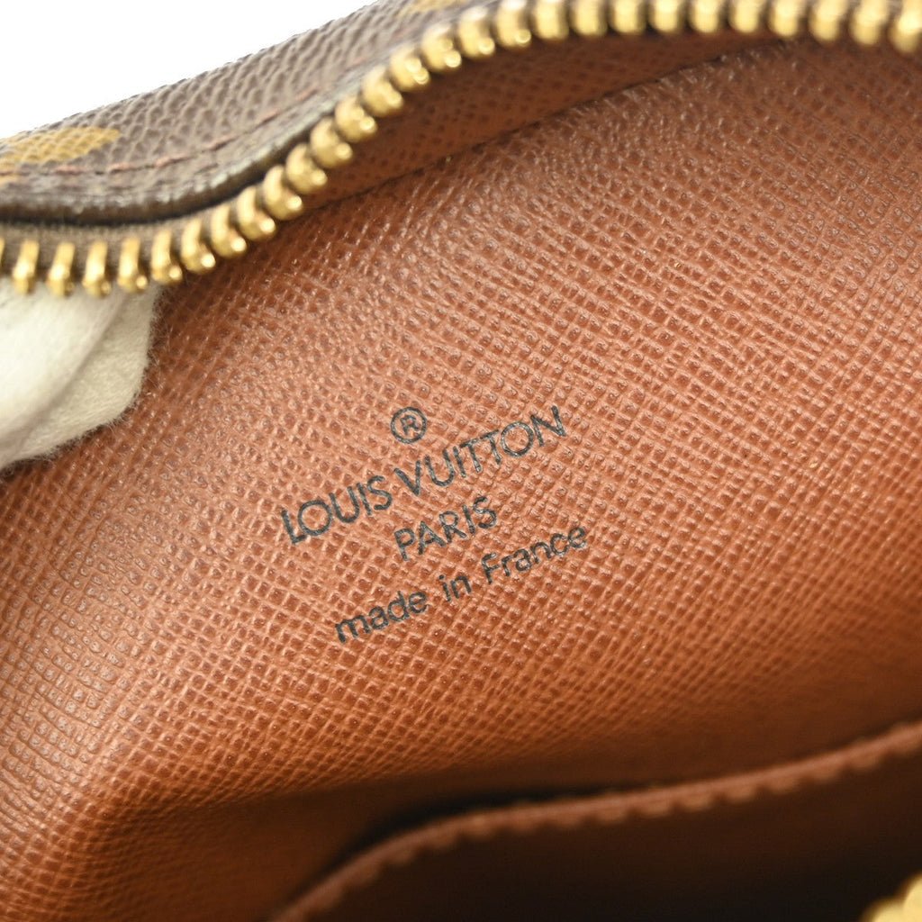 Louis Vuitton Danube Handbag Monogram Canvas Brown Canvas Shoulder Bag Bag (Pre-Owned)