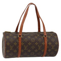 Louis Vuitton Papillon Handbag Monogram Canvas Brown Canvas Shoulder Bag Bag (Pre-Owned)