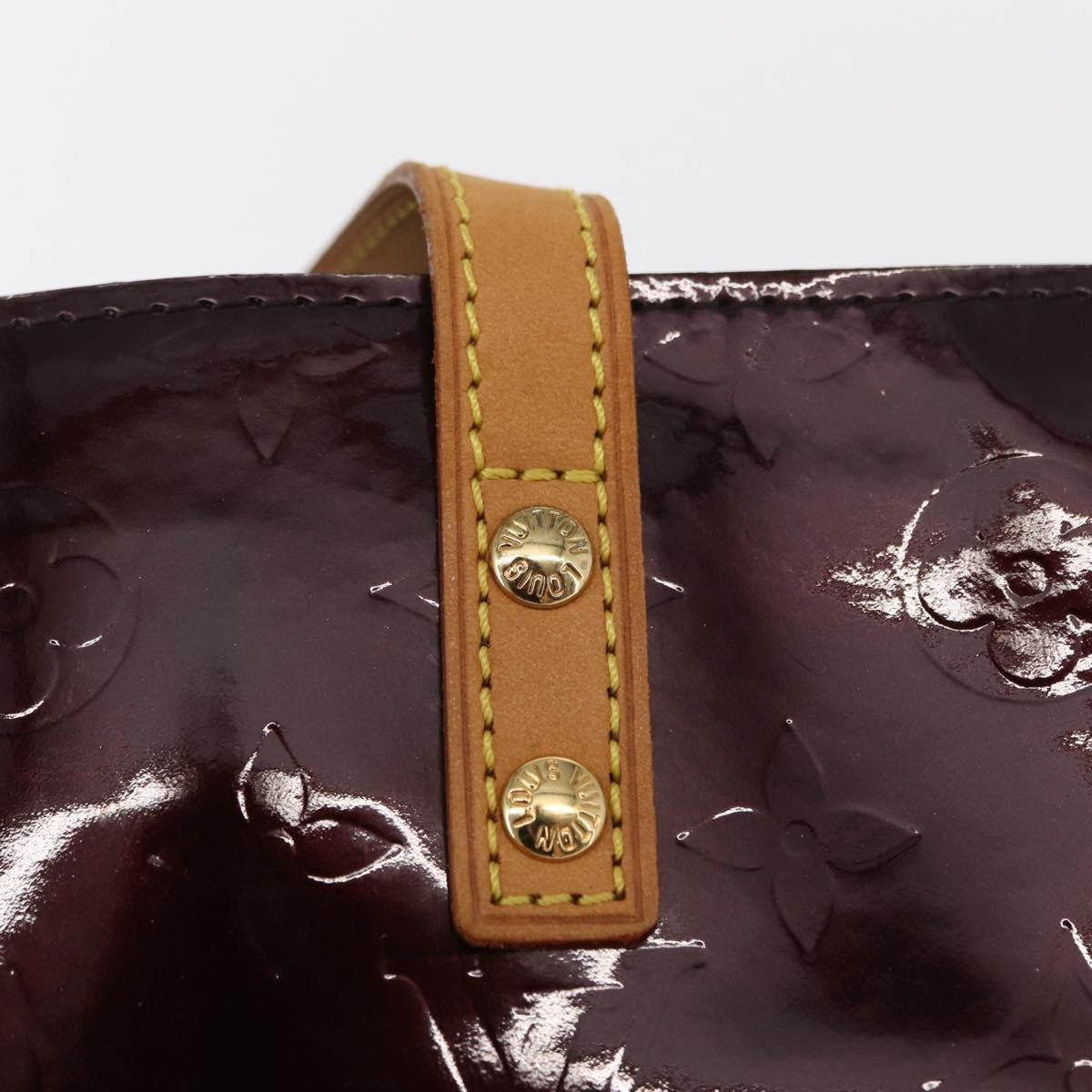 Louis Vuitton Reade Handbag Monogram Vernis Burgundy Patent_Leather Handbag (Pre-Owned)