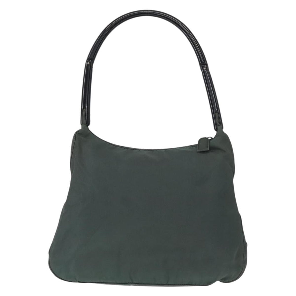 Prada Vintage Shoulder Bag Tessuto Green Nylon Shoulder Bag Bag (Pre-Owned)