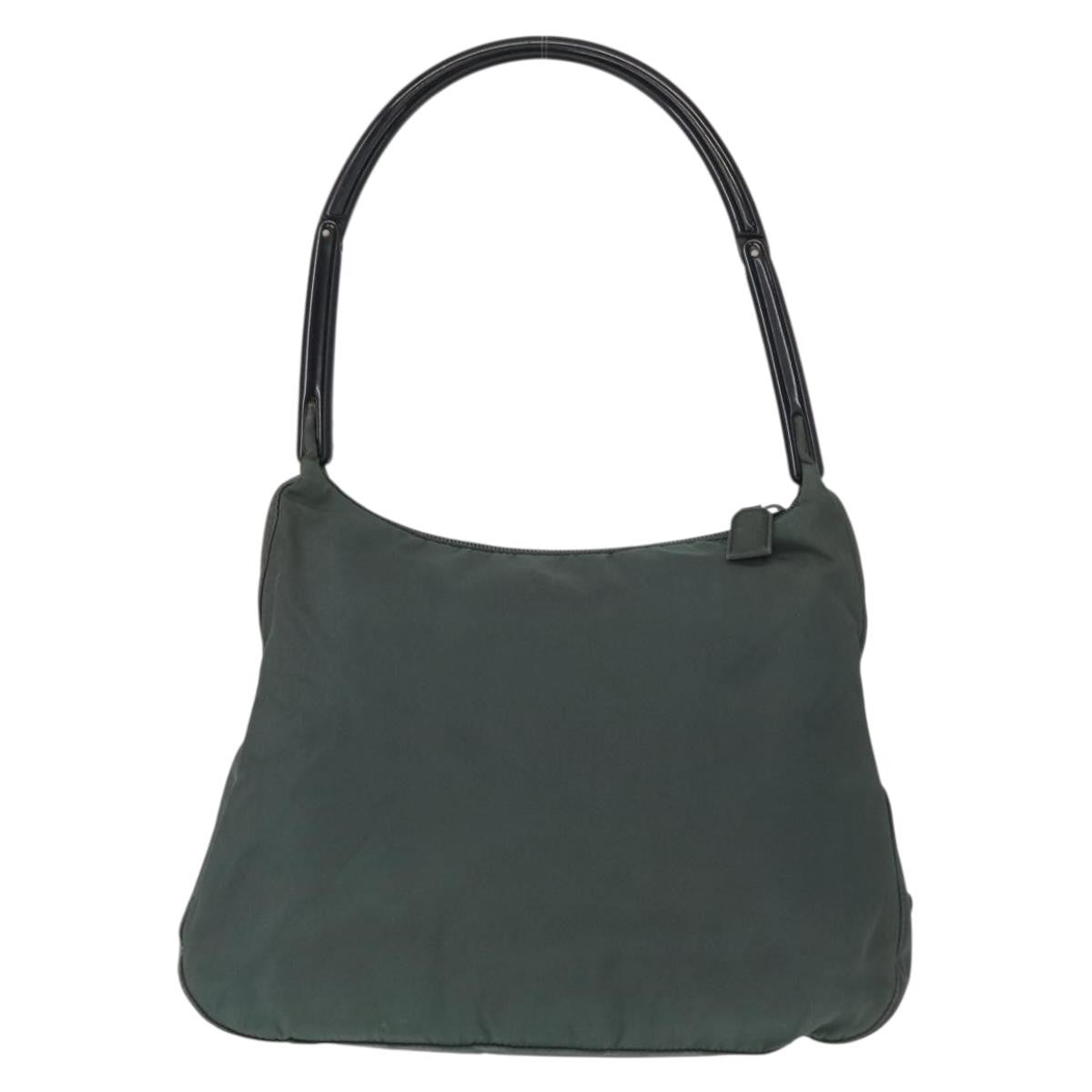 Prada Vintage Shoulder Bag Tessuto Green Nylon Shoulder Bag Bag (Pre-Owned)