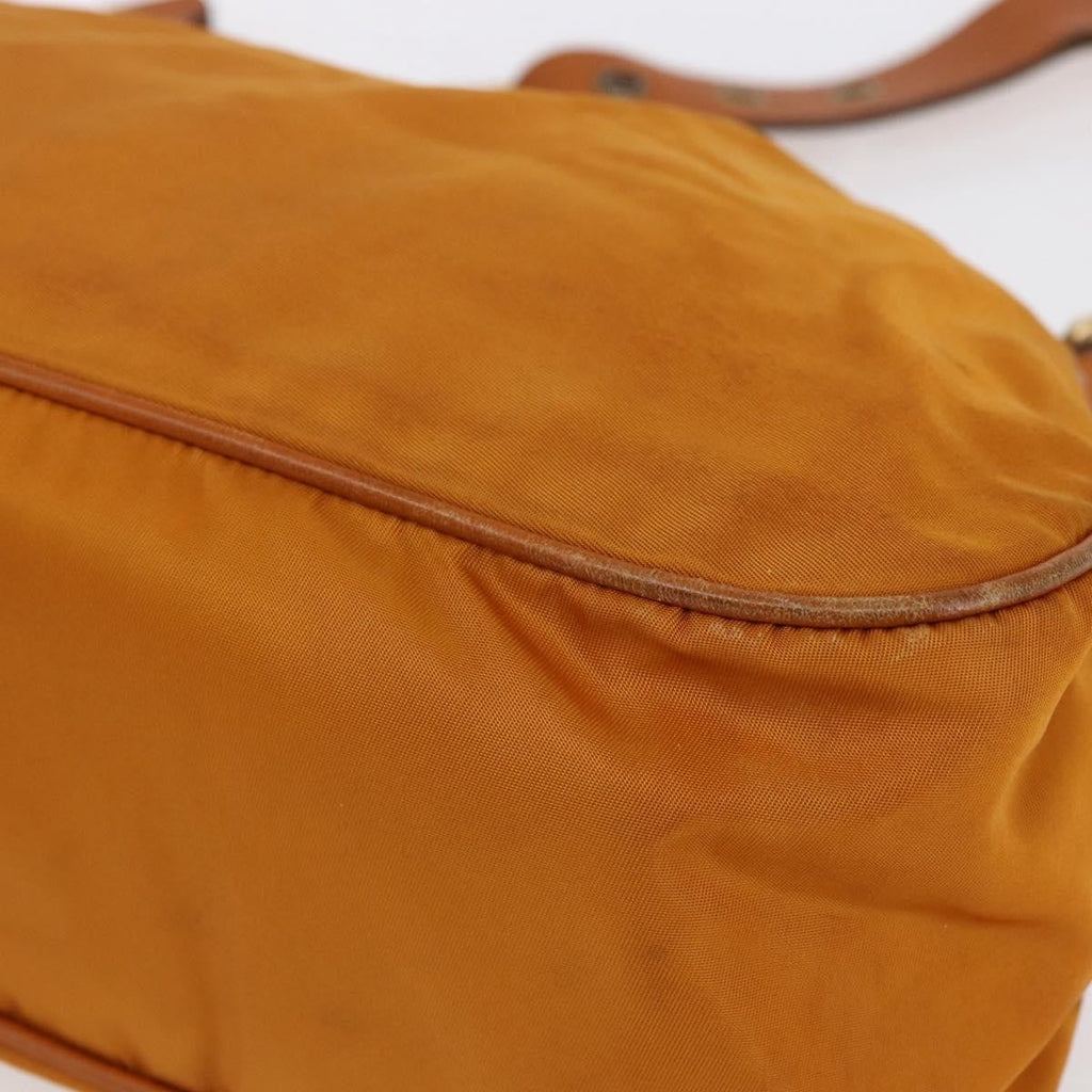 Prada Vintage Shoulder Bag Tessuto Orange Nylon Shoulder Bag Bag (Pre-Owned)