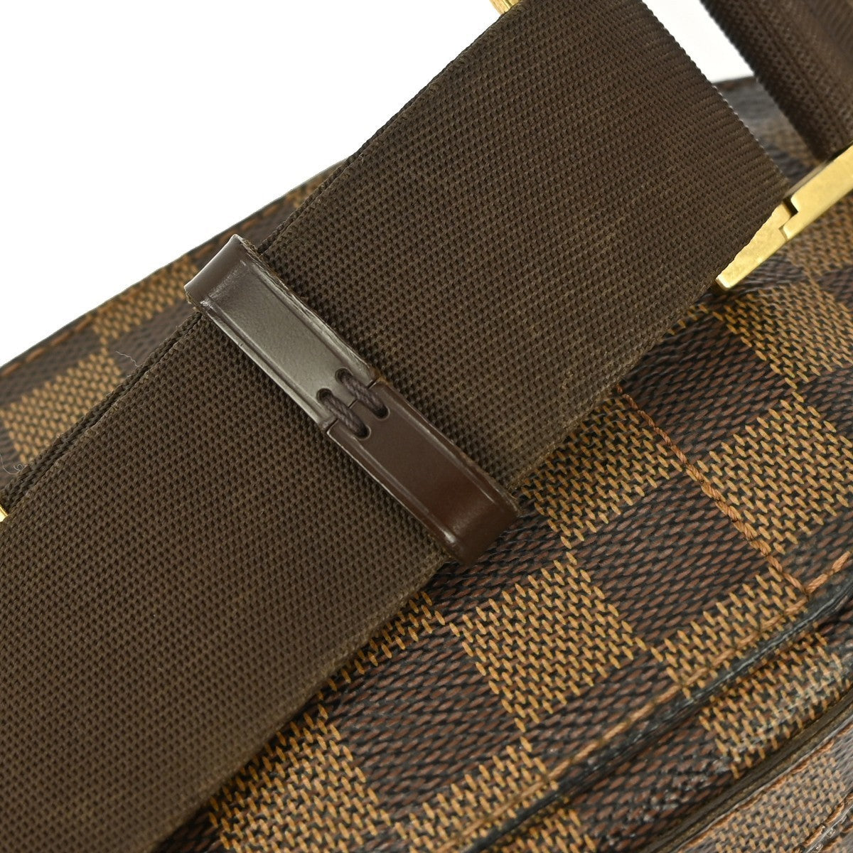 Louis Vuitton Geronimos Waist Bag Damier Brown Canvas Shoulder Bag Bag (Pre-Owned)