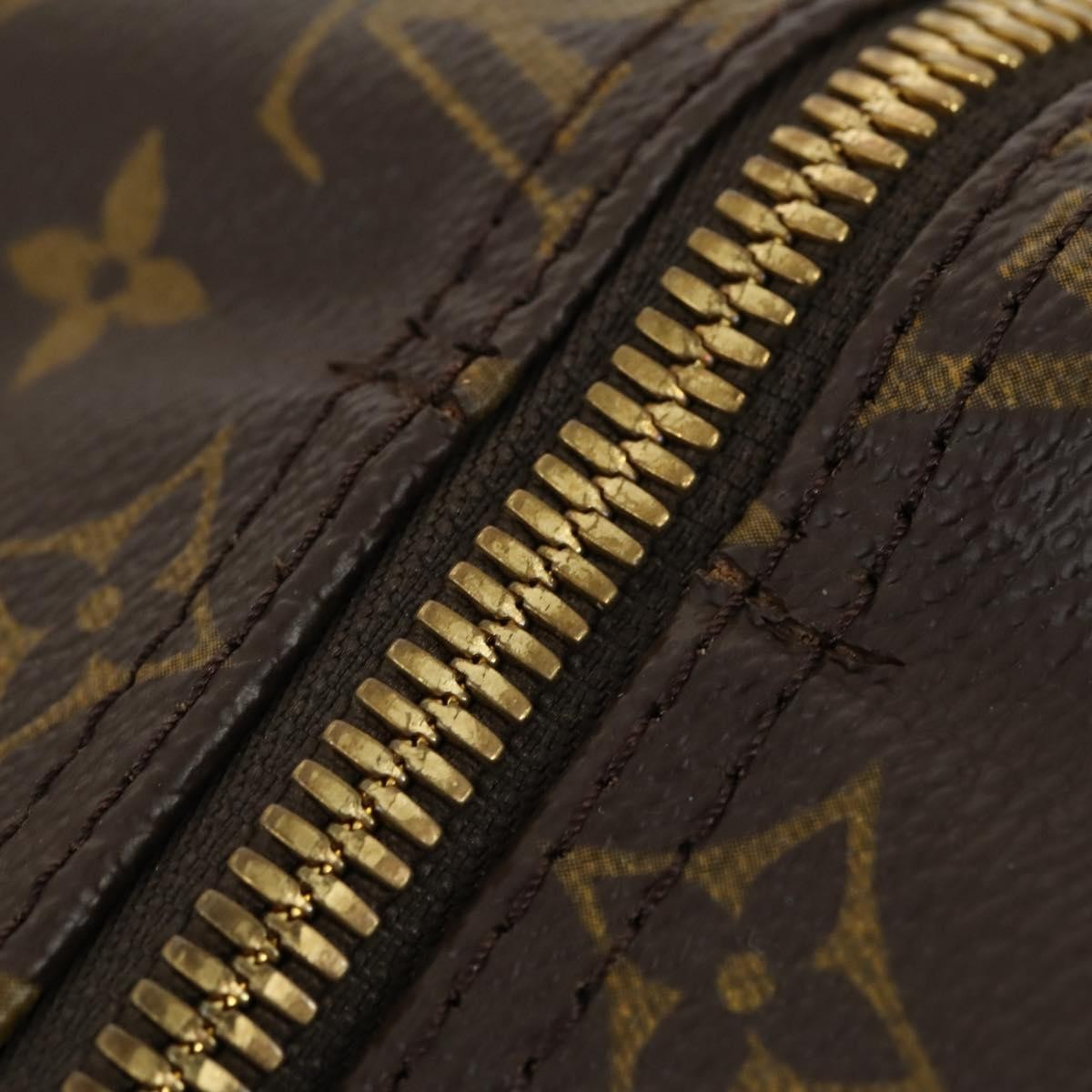 Louis Vuitton Cruiser Handbag Monogram Canvas Brown Canvas Travel Bag Bag (Pre-Owned)