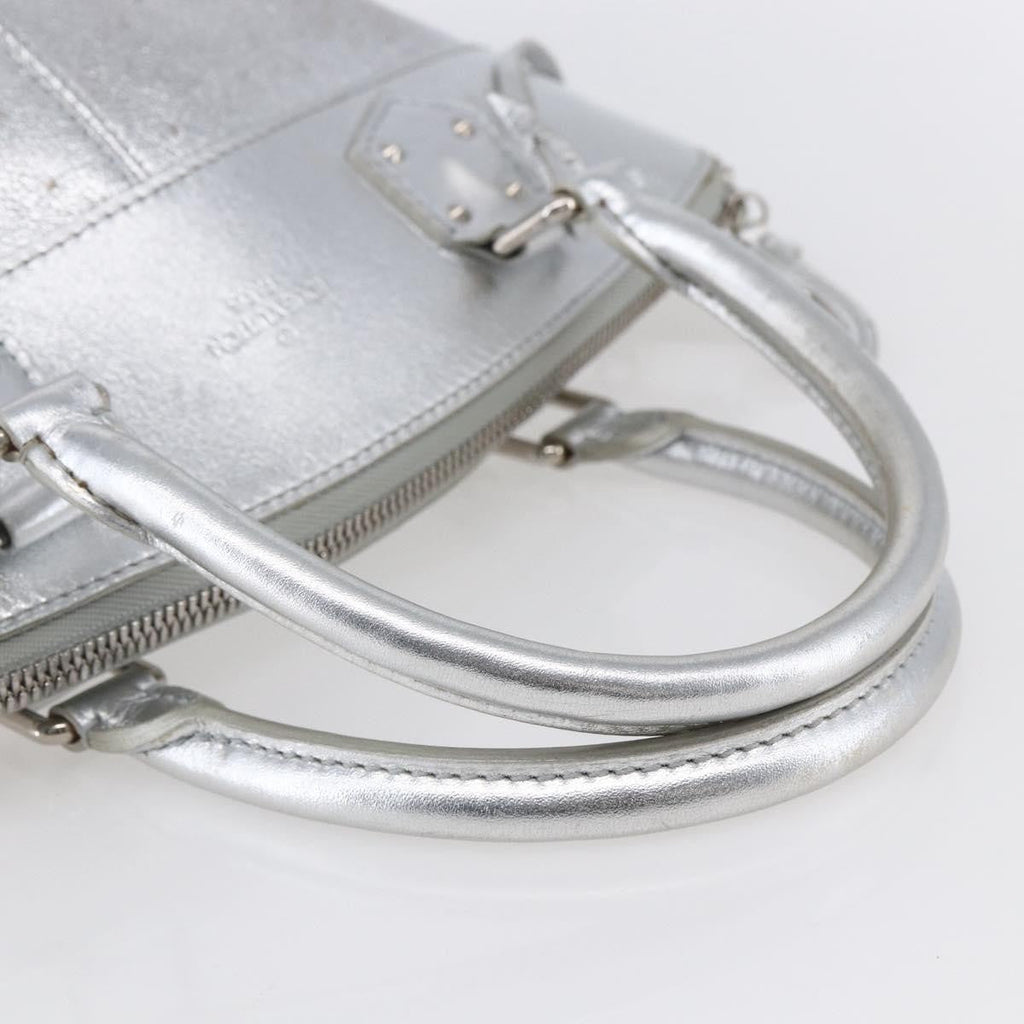 Louis Vuitton Suhali Lockit Handbag Leather Silver Leather Handbag (Pre-Owned)