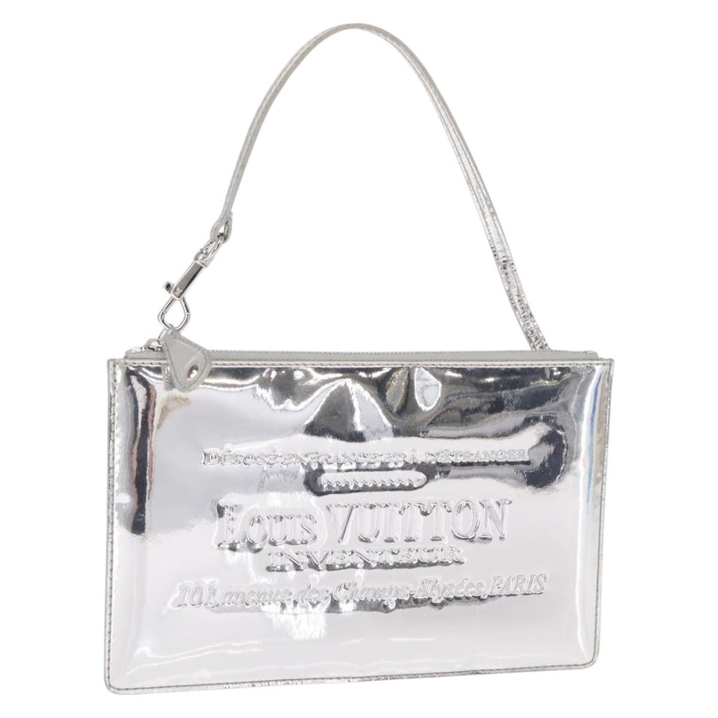 Louis Vuitton Pochette Clutch Monogram Miroir Pvc Silver Patent_Leather Clutche & Pouche Bag (Pre-Owned)