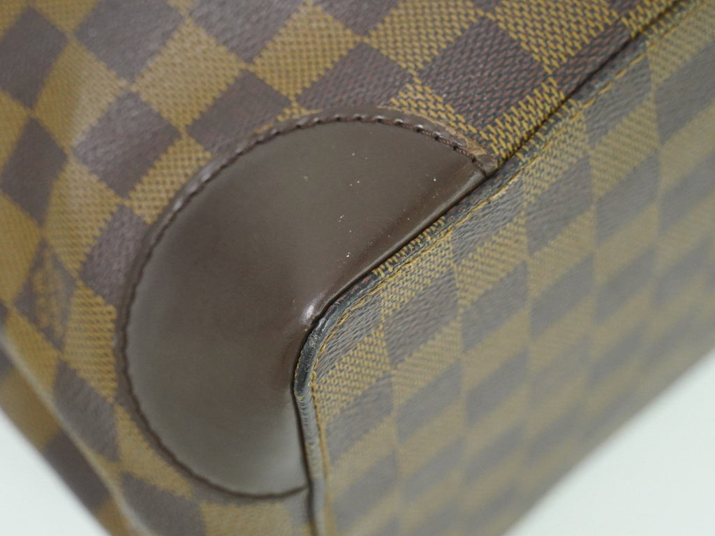 Louis Vuitton Hampstead Handbag Damier Brown Canvas Handbag (Pre-Owned)