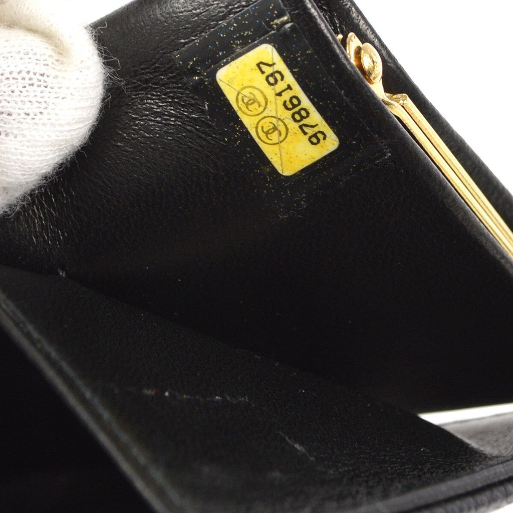 Chanel Timeless Cc French Wallet Caviar Black Leather Wallets Accessory (Pre-Owned)