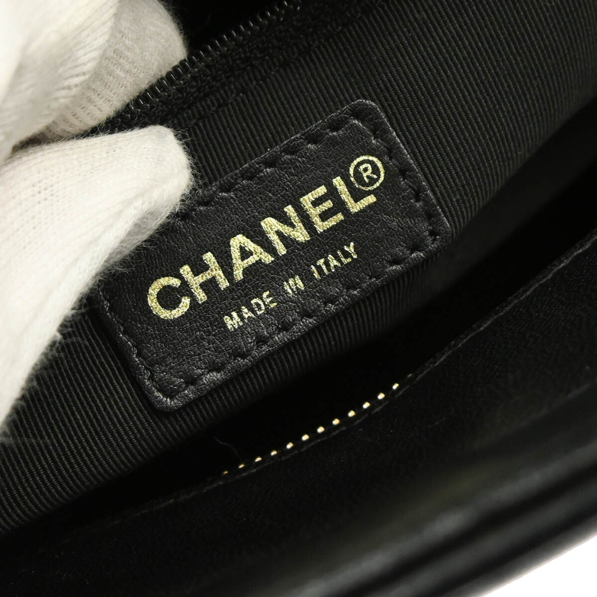 Chanel Chocolate Bar Cc Tote Quilted Leather Black Leather Tote Bag Bag (Pre-Owned)