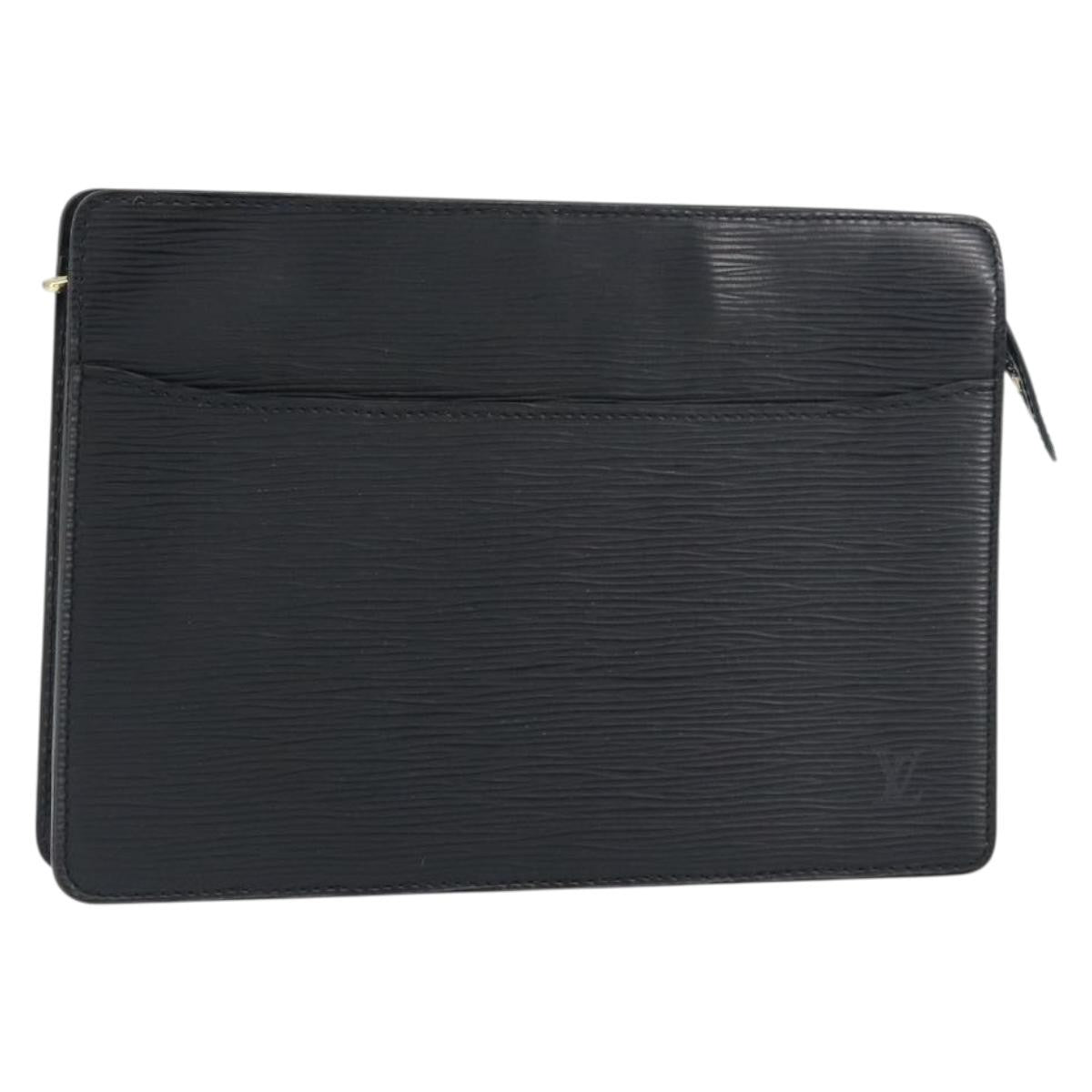 Louis Vuitton Pochette Homme Epi Leather Black Leather Clutche & Pouche Bag (Pre-Owned)