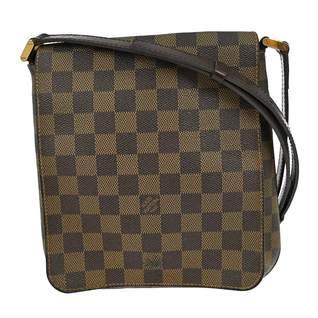Louis Vuitton Musette Salsa Handbag Damier Canvas Brown Canvas Shoulder Bag Bag (Pre-Owned)