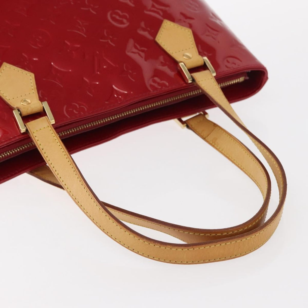 Louis Vuitton Houston Handbag Monogram Vernis Red Patent_Leather Handbag (Pre-Owned)