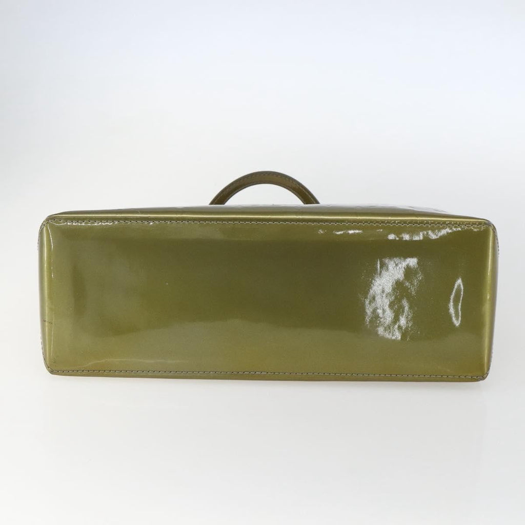 Louis Vuitton Wilshire Handbag Monogram Vernis Green Patent_Leather Handbag (Pre-Owned)