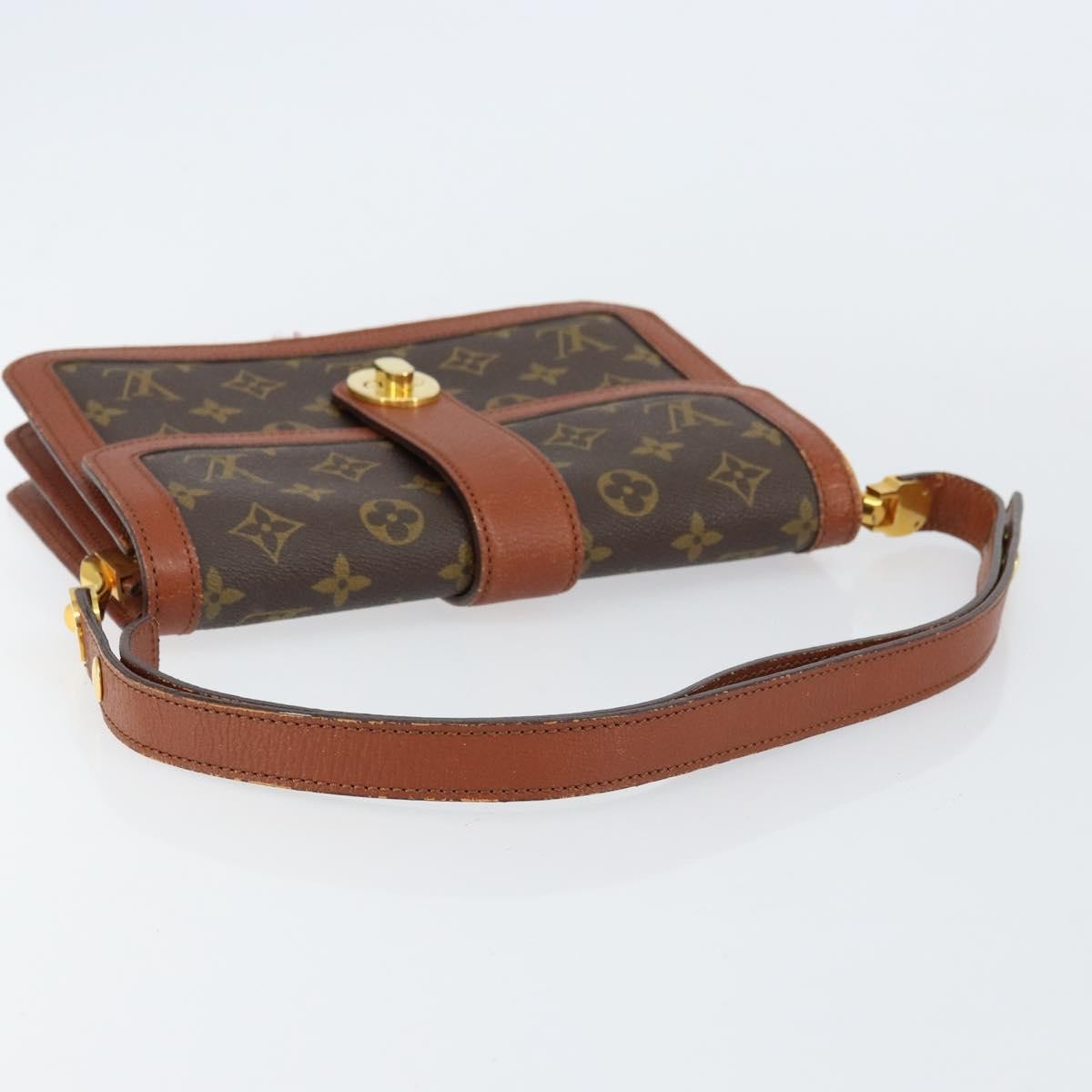 Louis Vuitton Vintage Dauphine Shoulder Bag Monogram Canvas Brown Canvas Shoulder Bag Bag (Pre-Owned)