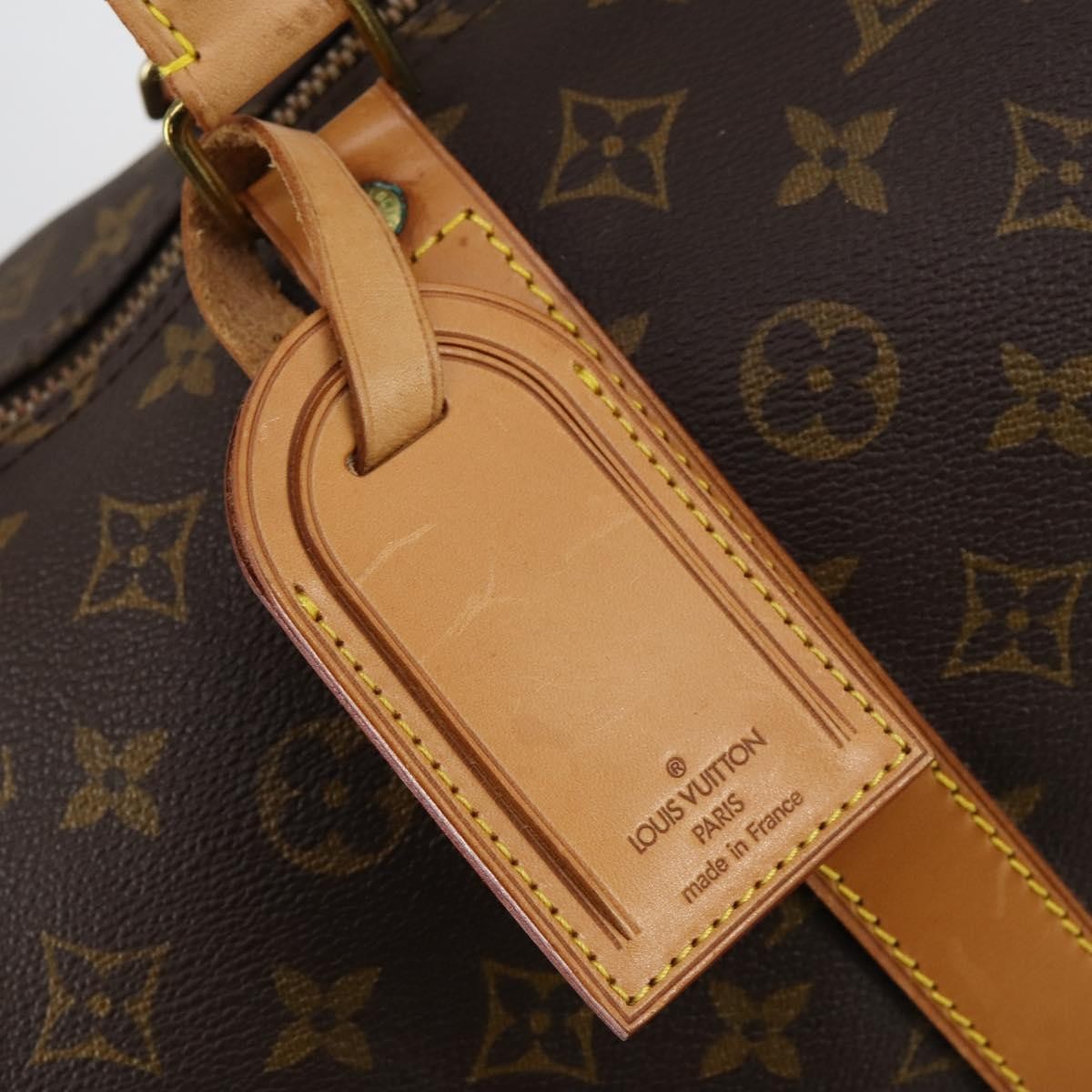 Louis Vuitton Keepall Bag Monogram Canvas Brown Canvas Travel Bag Bag (Pre-Owned)