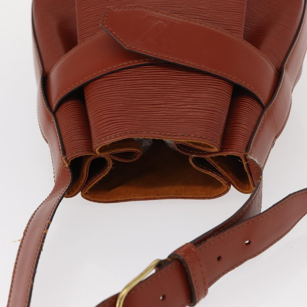 Louis Vuitton Vintage Sac D'epaule Handbag Epi Leather Brown Leather Shoulder Bag Bag (Pre-Owned)