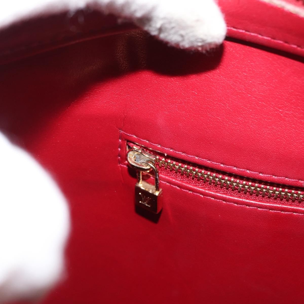 Louis Vuitton Houston Handbag Monogram Vernis Red Patent_Leather Handbag (Pre-Owned)