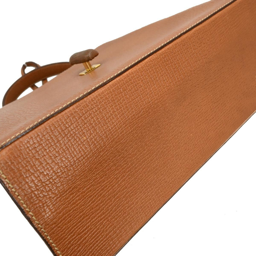 Loewe Turn Lock Leather Brown Leather Handbag (Pre-Owned)