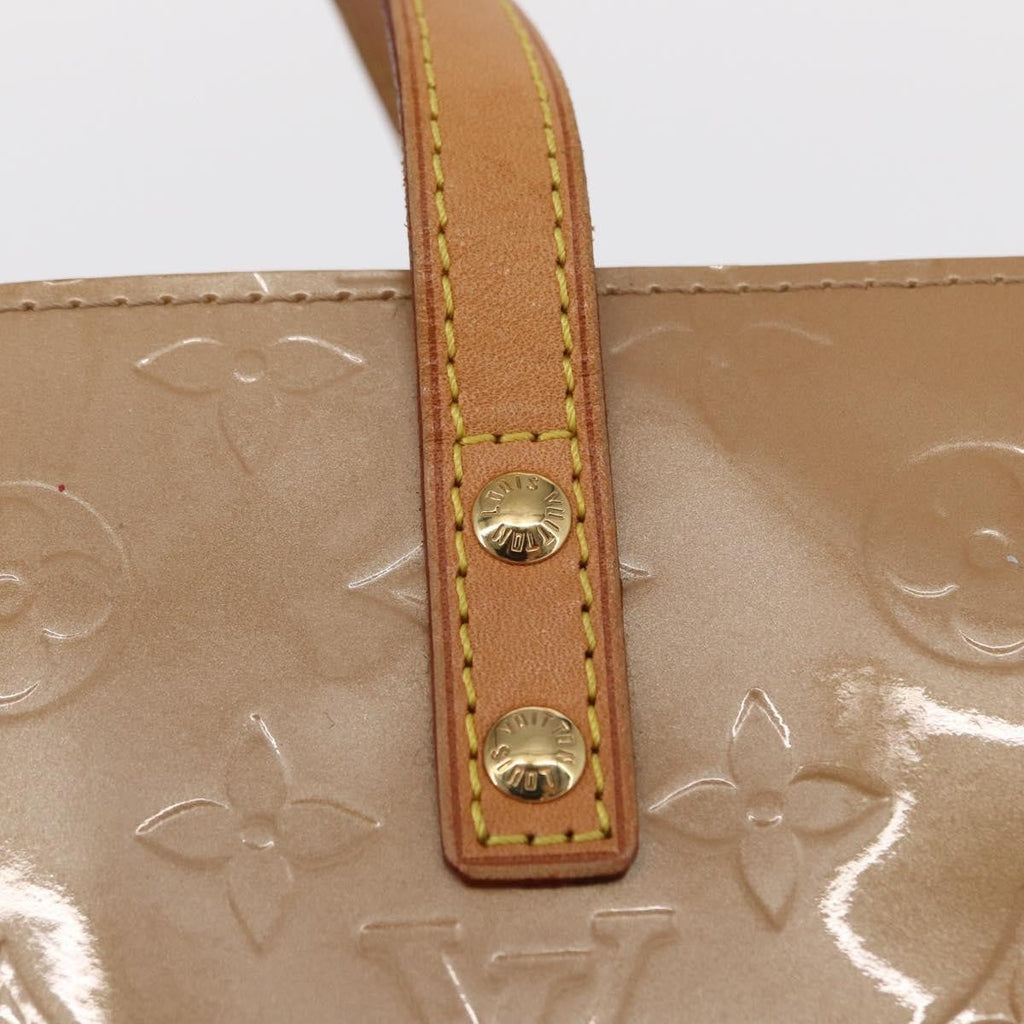 Louis Vuitton Reade Handbag Monogram Vernis Beige Patent_Leather Handbag (Pre-Owned)
