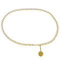 Chanel Vintage Medallion Chain Belt Metal Gold Gold_Plated Belts Accessory (Pre-Owned)