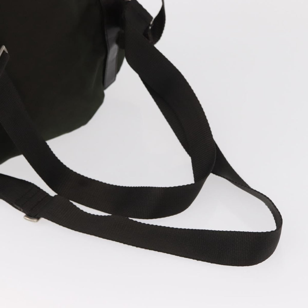 Prada Double Front Pocket Backpack Tessuto Khaki Nylon Backpack Bag (Pre-Owned)