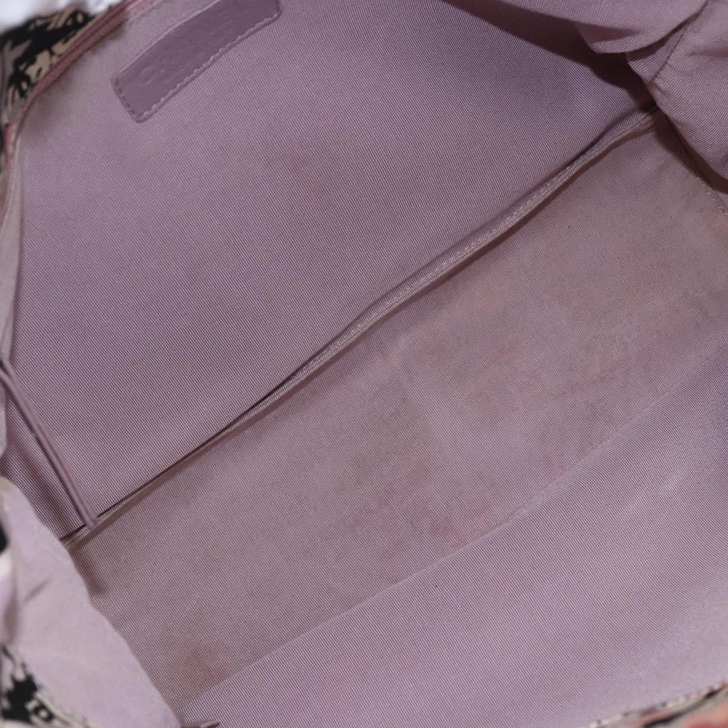 Chanel Vintage Floral Tote Canvas Beige Canvas Tote Bag Bag (Pre-Owned)